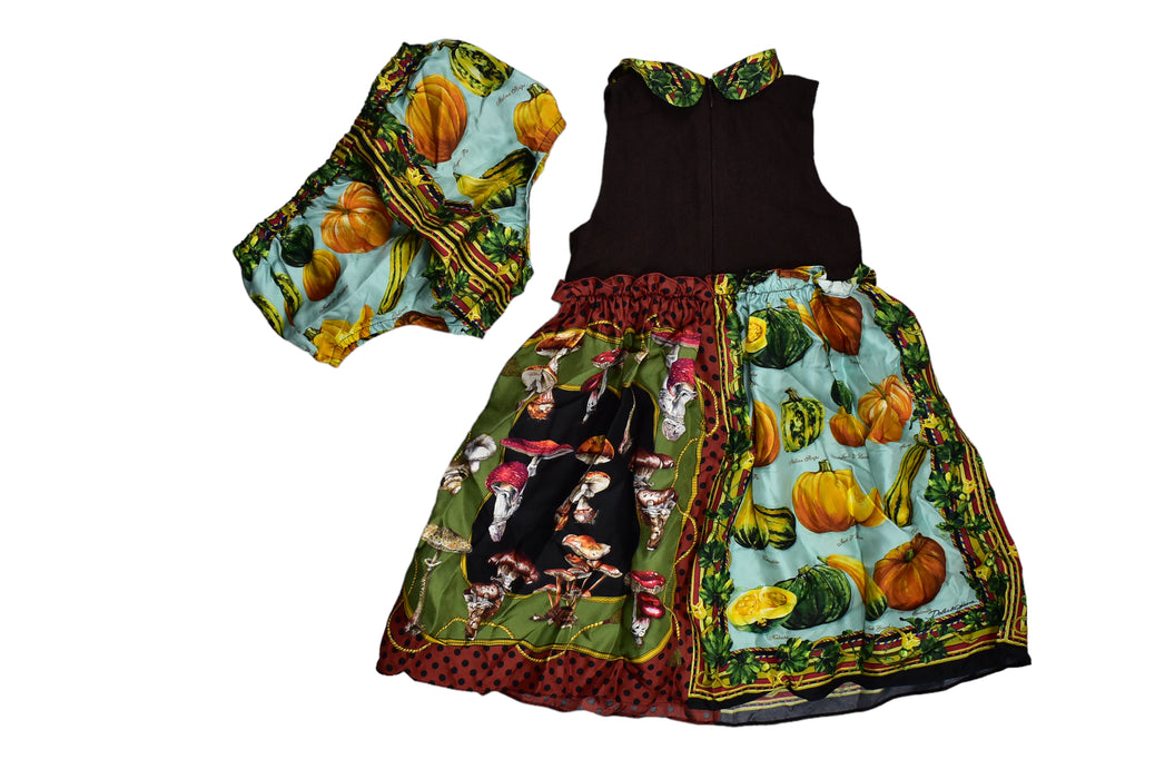 A Multicolour Dress Sets from Dolce & Gabbana in size 18-24M for girl. (Back View)