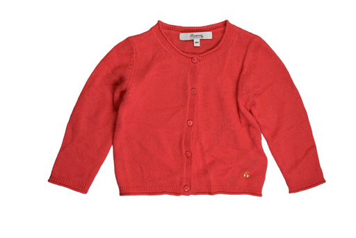 A Red Cardigans from Bonpoint in size 12-18M for girl. (Front View)