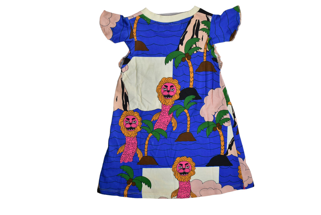 A Multicolour Short Sleeve Dresses from Mini Rodini in size 3T for girl. (Back View)