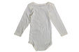 A White Bodysuits from Petit Bateau in size 12-18M for girl. (Back View)