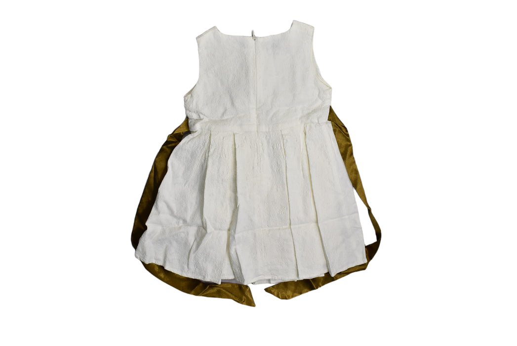 A White Sleeveless Dresses from Lovely Lace Baby in size 6-12M for girl. (Back View)