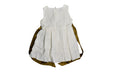 A White Sleeveless Dresses from Lovely Lace Baby in size 6-12M for girl. (Back View)