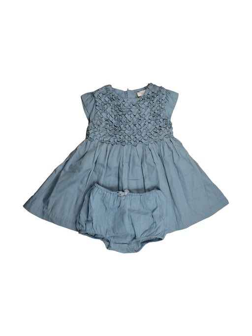 A Blue Dress Sets from Chateau de Sable in size 12-18M for girl. (Front View)