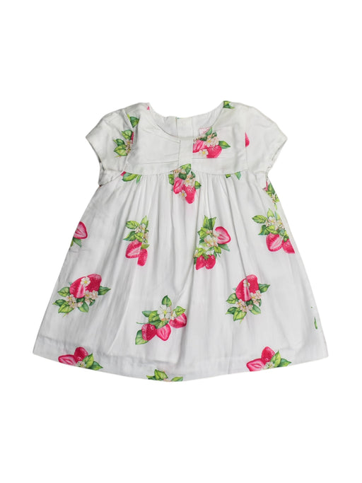 A White Short Sleeve Dresses from Mayoral in size 6-12M for girl. (Front View)
