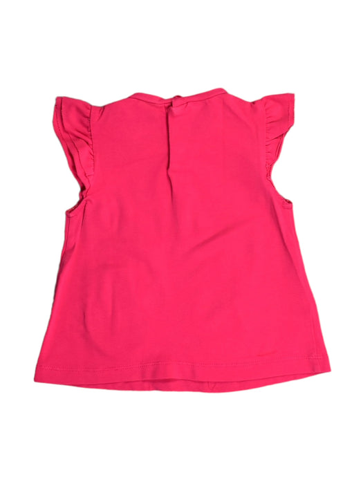 A Pink Short Sleeve Tops from Mayoral in size 6-12M for girl. (Back View)