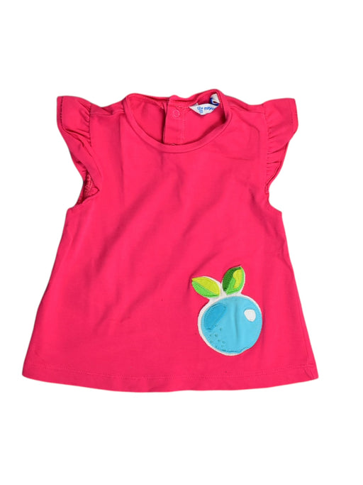 A Pink Short Sleeve Tops from Mayoral in size 6-12M for girl. (Front View)