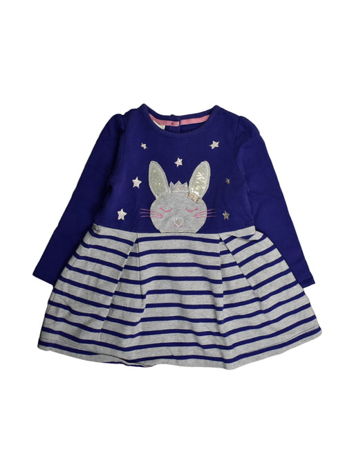A Blue Long Sleeve Dresses from Monsoon in size 18-24M for girl. (Front View)