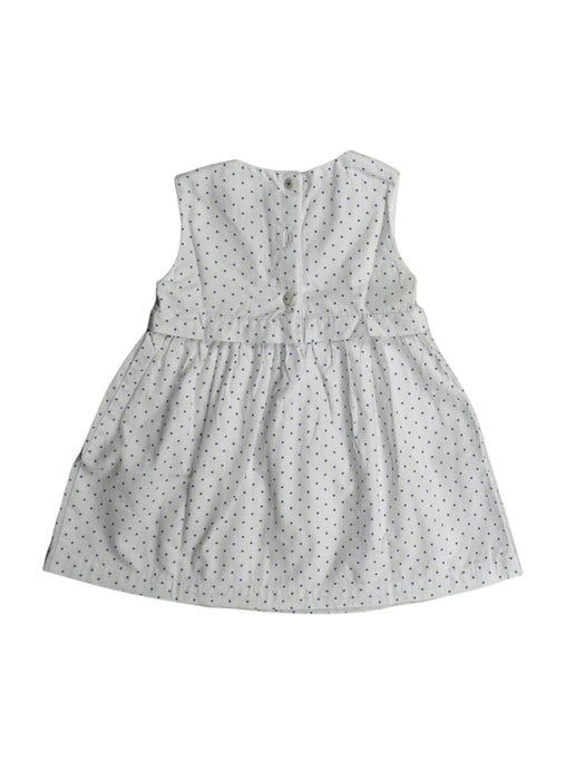 A White Sleeveless Dresses from The Little White Company in size 6-12M for girl. (Back View)