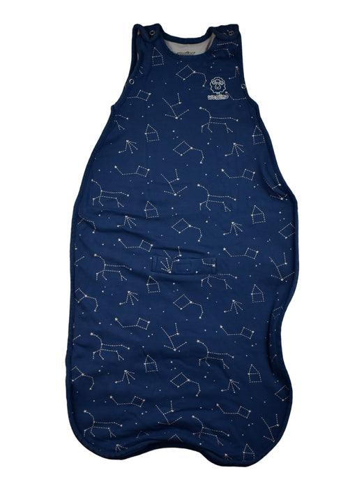 A Blue Sleepsacs from Woolino in size 18-24M for neutral. (Front View)