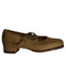 A Brown Flats from Bloch in size 7Y for girl. (Front View)