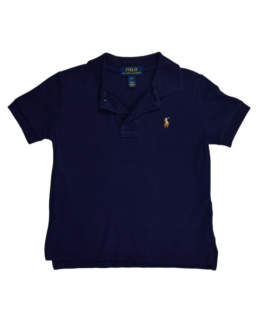 A Blue Short Sleeve Polos from Polo Ralph Lauren in size 2T for boy. (Front View)