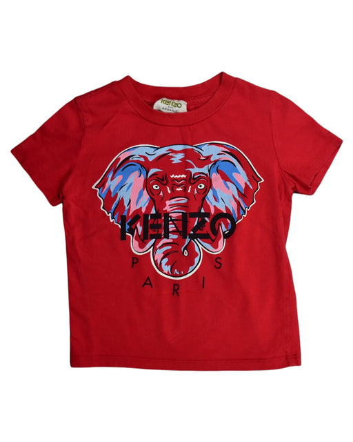 A Red T Shirts from Kenzo in size 3T for boy. (Front View)