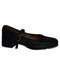 A Black Flats from Bloch in size 7Y for girl. (Front View)