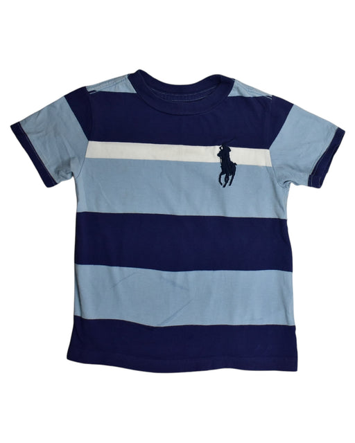 A Blue T Shirts from Polo Ralph Lauren in size 2T for boy. (Front View)