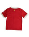 A Red T Shirts from Adidas in size 4T for boy. (Back View)
