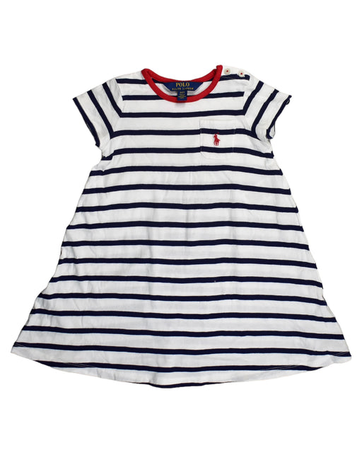 A White Short Sleeve Dresses from Polo Ralph Lauren in size 2T for girl. (Front View)