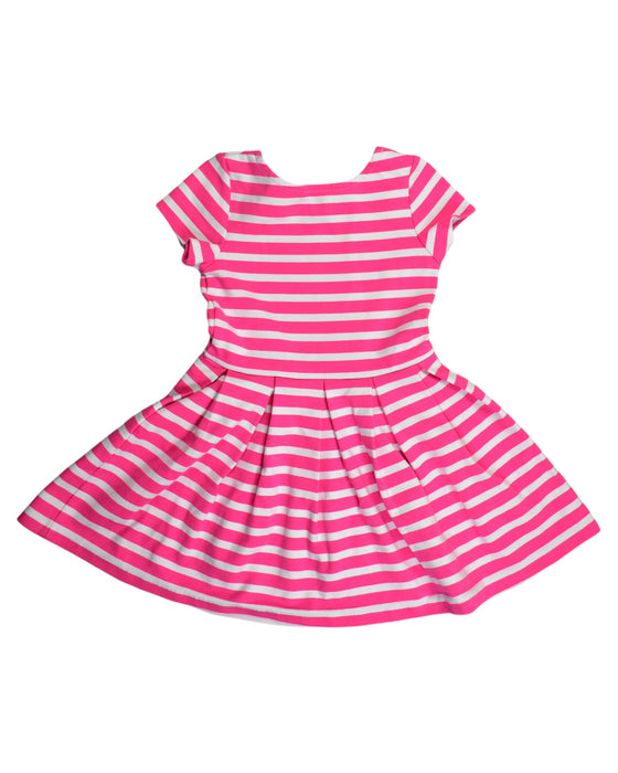 A Pink Short Sleeve Dresses from Polo Ralph Lauren in size 5T for girl. (Back View)