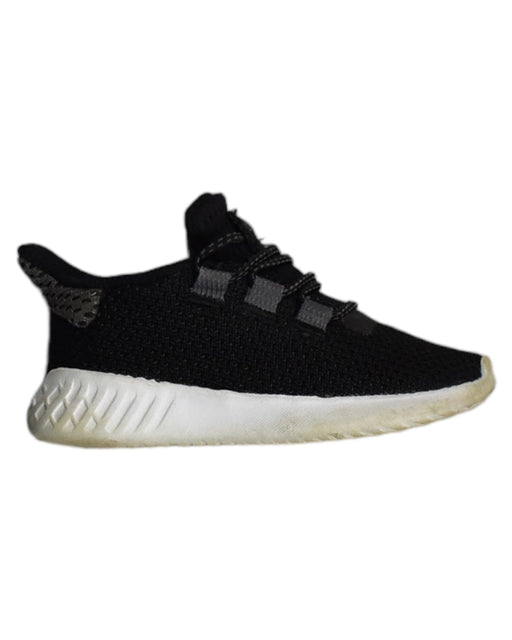 A Black Sneakers from Adidas in size 12Y for boy. (Front View)