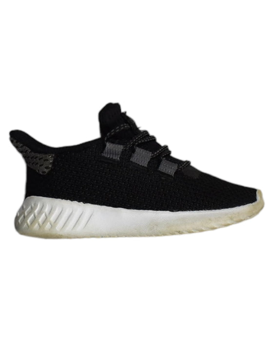 A Black Sneakers from Adidas in size 12Y for boy. (Front View)