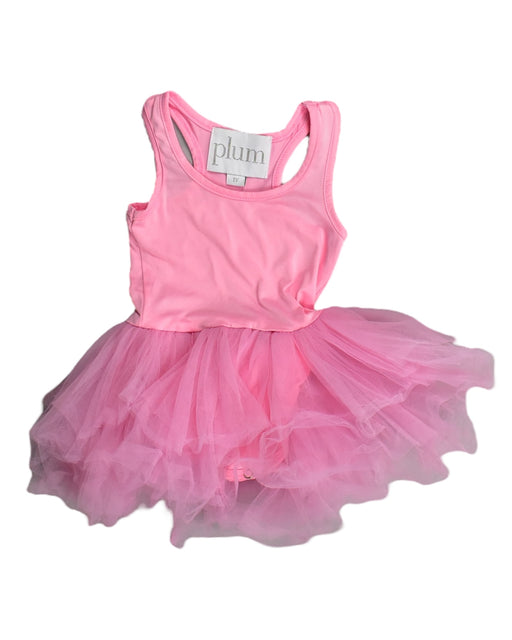 A Pink Sleeveless Dresses from Plum in size 6-12M for girl. (Front View)