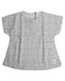 A White Short Sleeve Tops from Indikidual in size 5T for girl. (Front View)