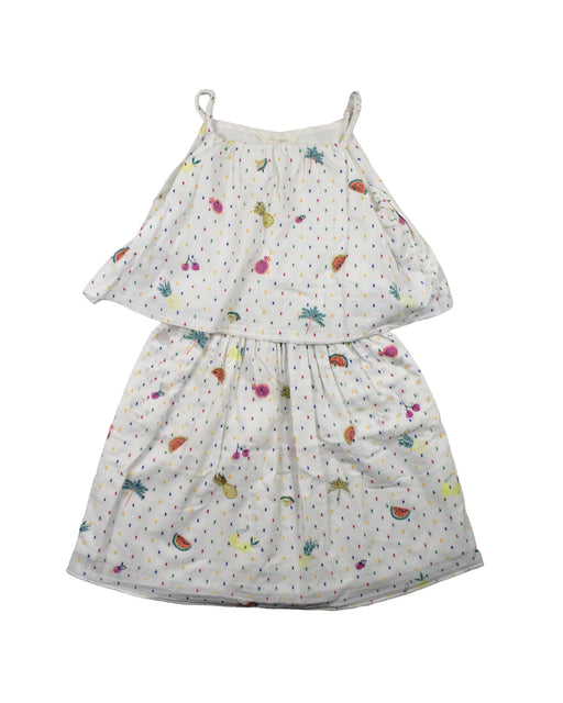 A White Sleeveless Dresses from Stuff & Wonder in size 8Y for girl. (Front View)