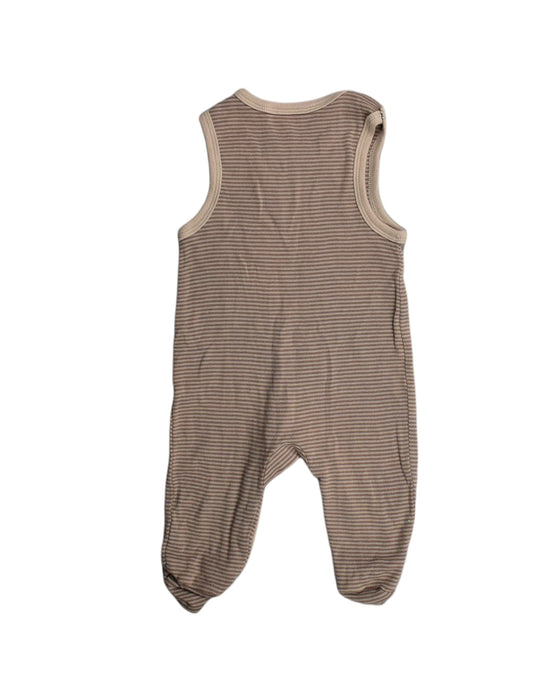 A Brown Sleeveless Bodysuits from Le Petit Society in size 0-3M for neutral. (Back View)
