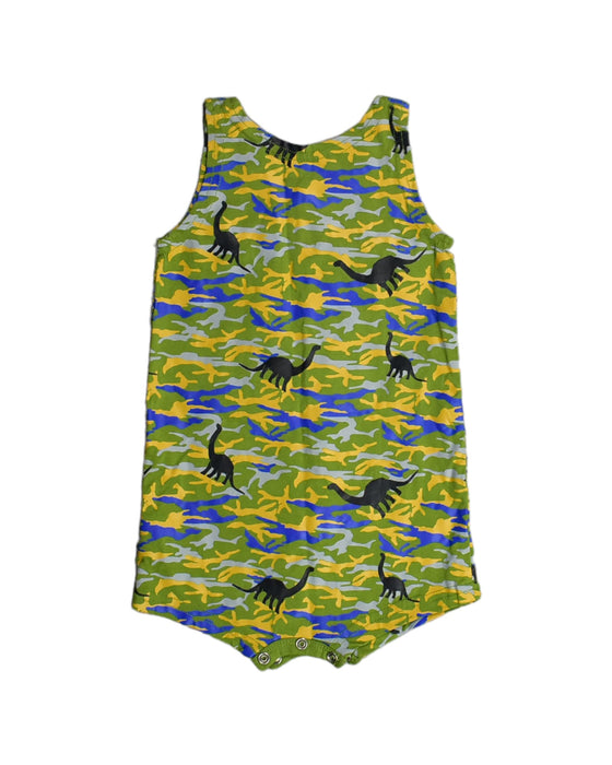 A Multicolour Sleeveless Rompers from Le Petit Society in size 6-12M for boy. (Back View)