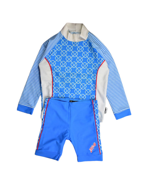 A Blue Swim Sets from Platypus in size 4T for boy. (Front View)