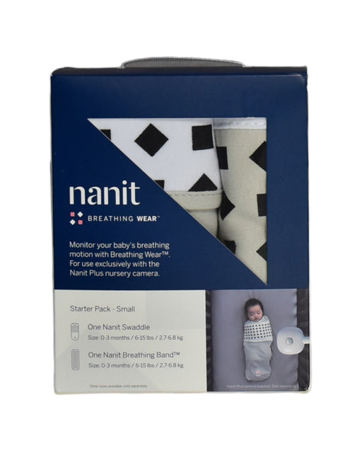 A White Swaddles from Nanit in size 0-3M for neutral. (Front View)