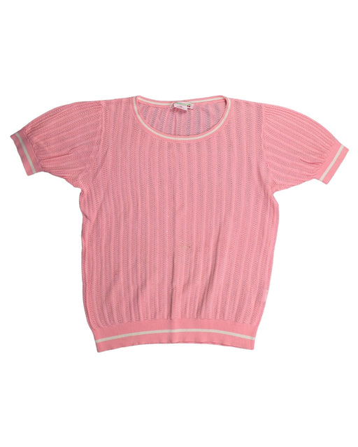 A Pink Short Sleeve Tops from Bonpoint in size 14Y for girl. (Front View)