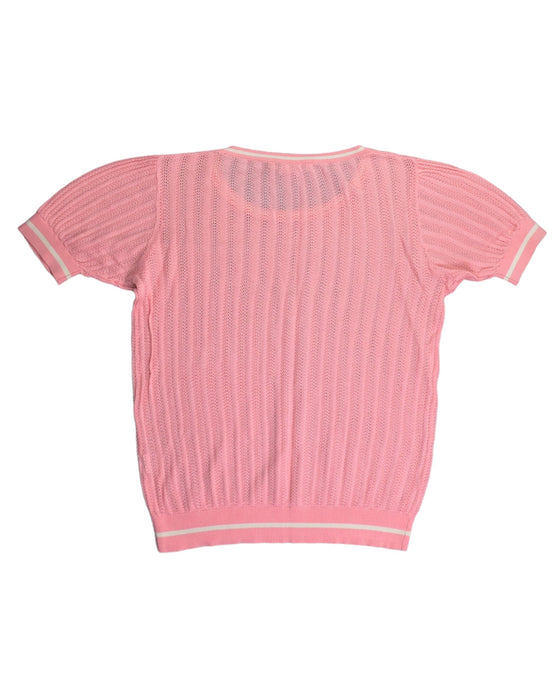 A Pink Short Sleeve Tops from Bonpoint in size 14Y for girl. (Back View)