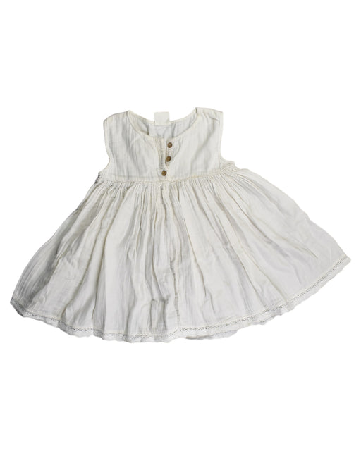 A White Sleeveless Dresses from Spell and The Little Gypsies in size 5T for girl. (Front View)