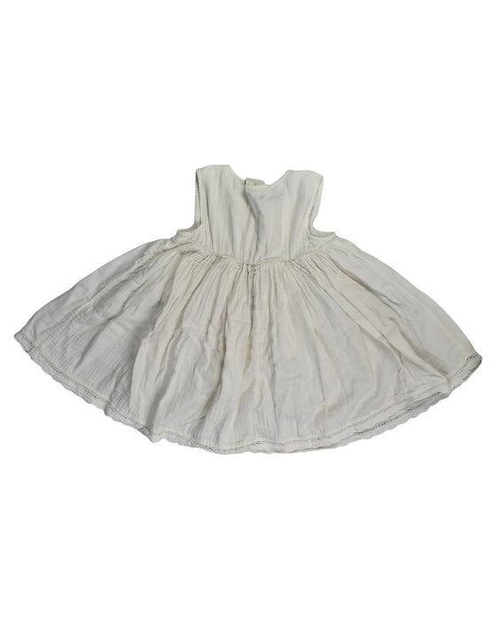 A White Sleeveless Dresses from Spell and The Little Gypsies in size 5T for girl. (Back View)