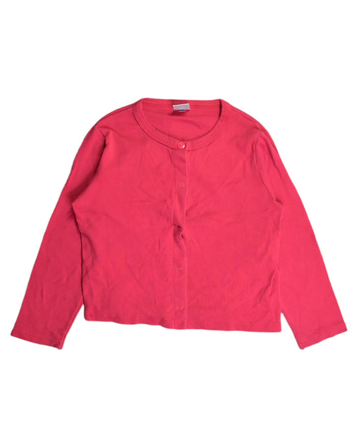 A Pink Cardigans from Petit Bateau in size 5T for girl. (Front View)