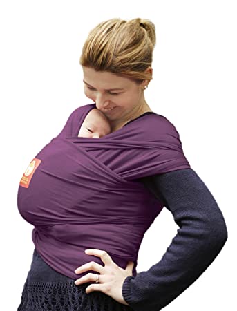 A Purple Baby Carriers from HanaBaby in size Newborn for neutral. (Back View)