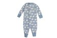 A Blue Jumpsuits from Hanna Andersson in size 3-6M for boy. (Back View)