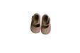 A Beige Flats from Elephantito in size 3-6M for girl. (Back View)