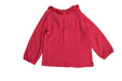 A Red Long Sleeve Tops from Petit Bateau in size 3-6M for girl. (Back View)