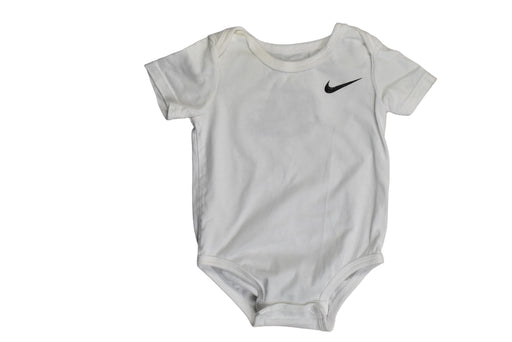 A White Bodysuits from Nike in size 3-6M for boy. (Front View)