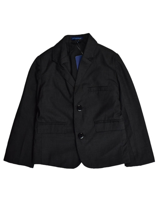 A Blue Coats from Periwinkle in size 6-12M for boy. (Front View)