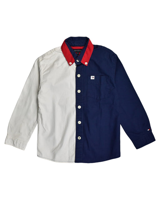 A White Shirts from Tommy Hilfiger in size 4T for boy. (Front View)