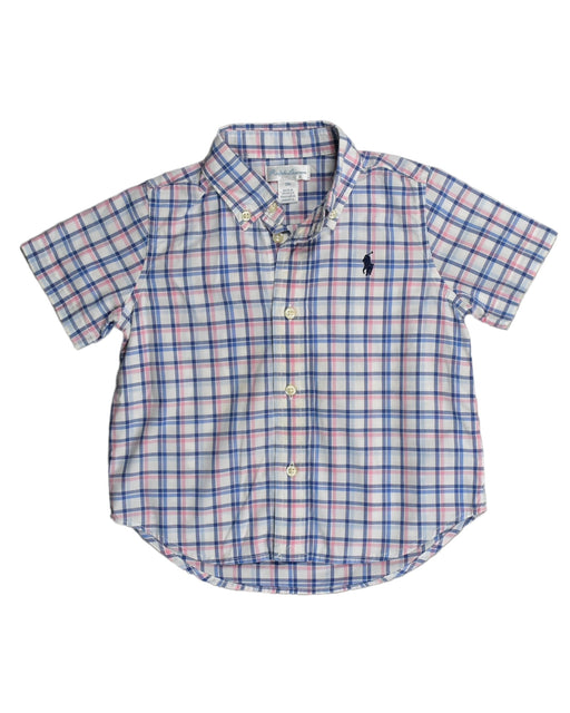 A Pink Short Sleeve Shirts from Ralph Lauren in size 12-18M for boy. (Front View)