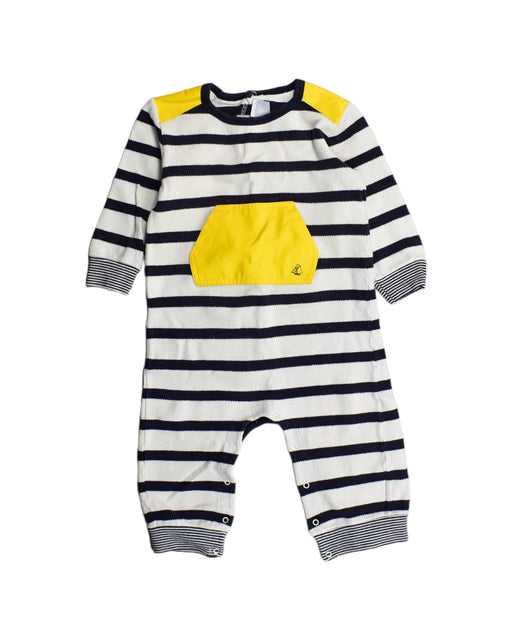 A White Jumpsuits from Petit Bateau in size 18-24M for boy. (Front View)