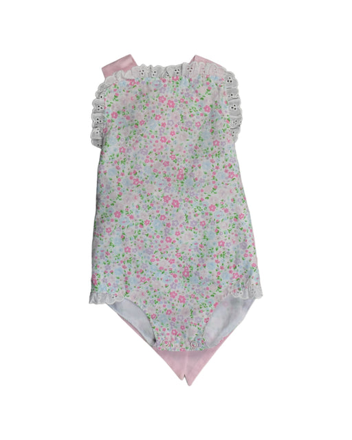 A Pink Rompers from The Beaufort Bonnet Company in size 3-6M for girl. (Front View)