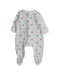 A White Jumpsuits from Mori in size 6-12M for boy. (Back View)