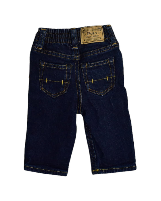 A Blue Jeans from Polo Ralph Lauren in size 3-6M for boy. (Back View)