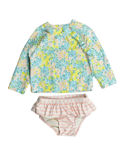 A Blue Swim Sets from Tucker & Tate in size 3-6M for girl. (Front View)