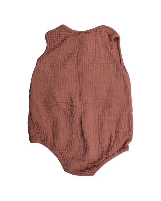A Brown Bodysuits from Seed in size 6-12M for girl. (Back View)