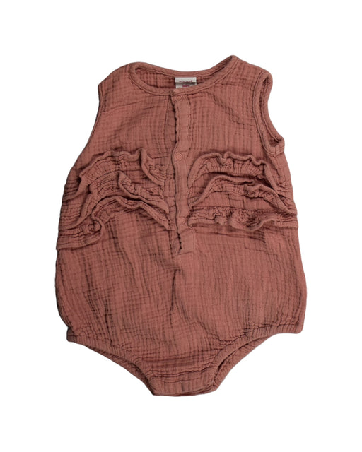 A Brown Bodysuits from Seed in size 6-12M for girl. (Front View)